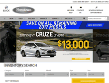 Tablet Screenshot of hometownautogroup.com